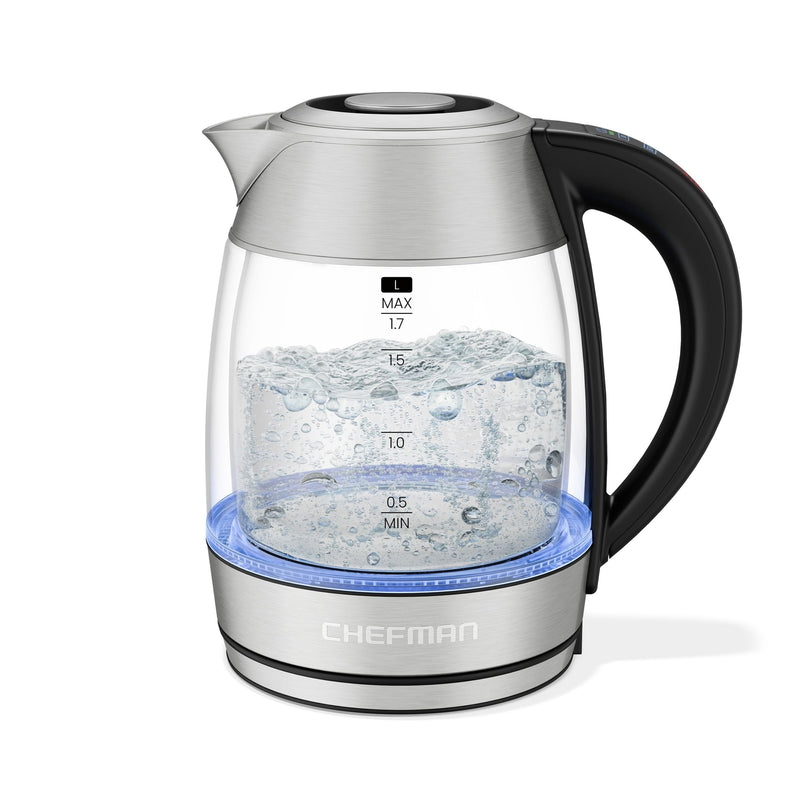 Chefman Custom-Temp 1.5L Digital Double Glass Kettle P0