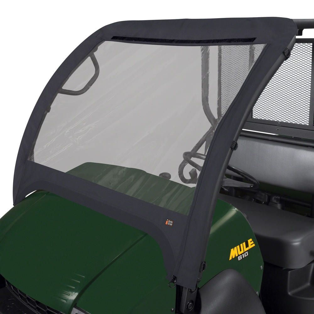 Classic Accessories QuadGear UTV Front Windshield, Fits Kawasaki Mule 600 610, Black