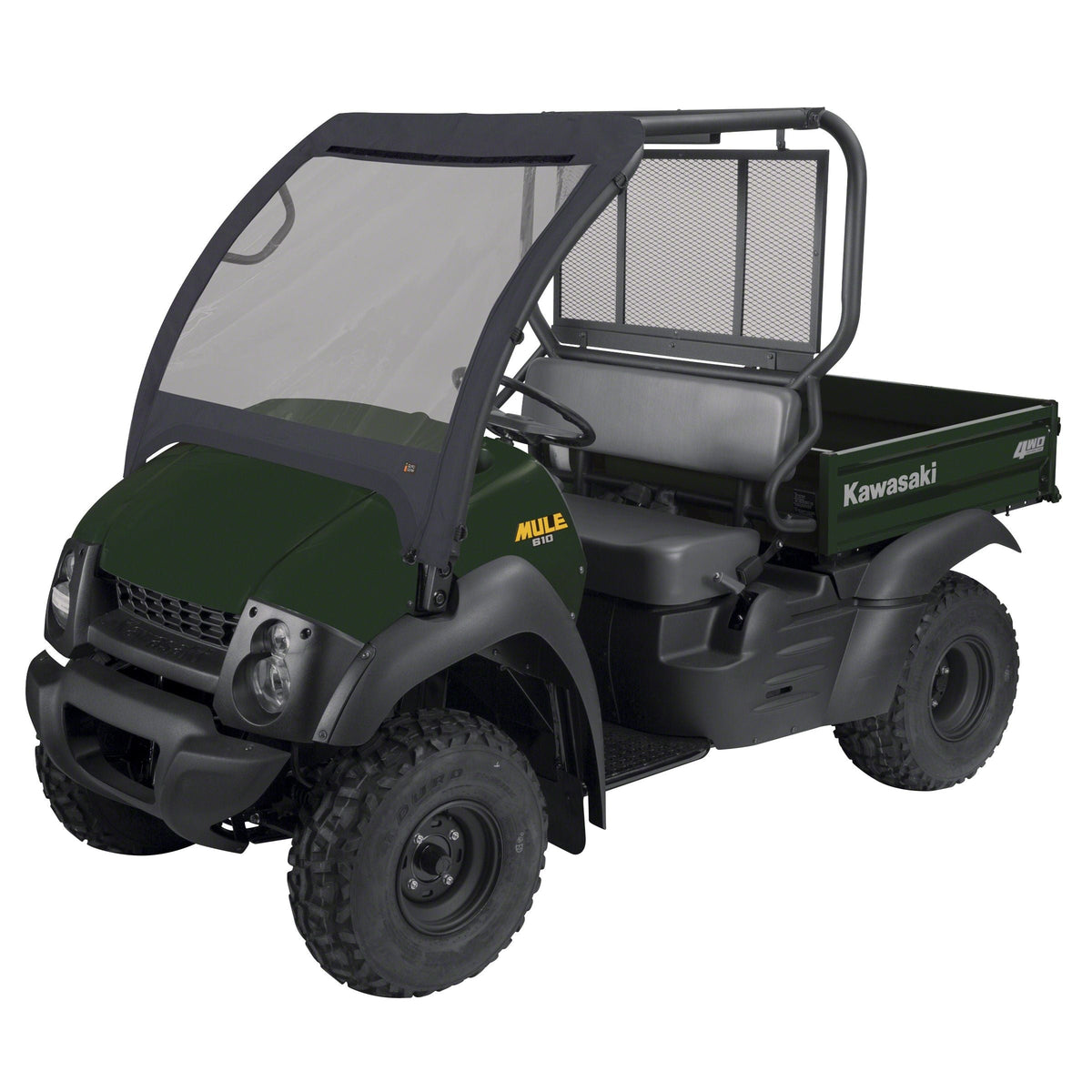 Classic Accessories QuadGear UTV Front Windshield, Fits Kawasaki Mule 600 610, Black