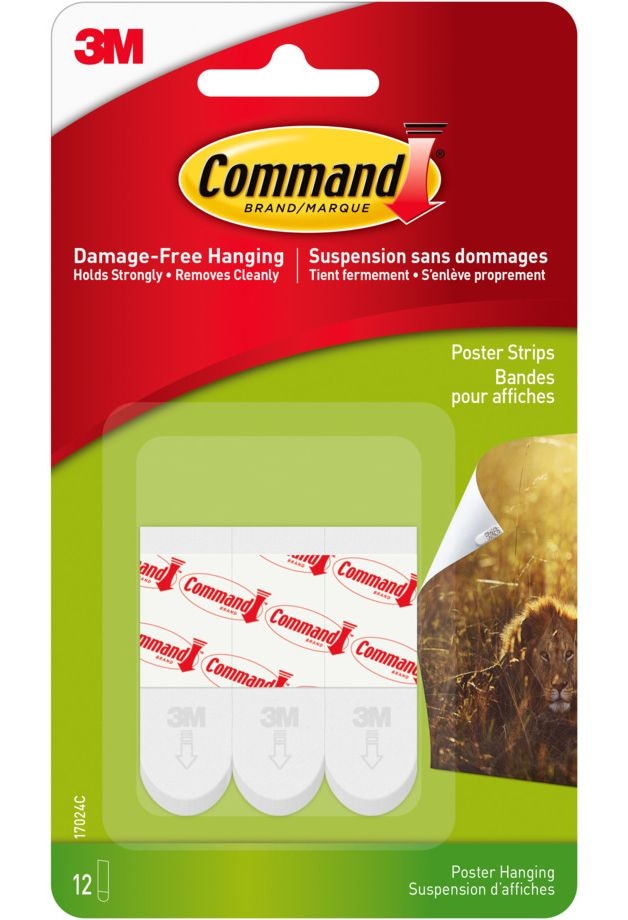 Command Removable Hook with Adhesive Strips, Damage Free Hanging, Reusable, Re-Position M1