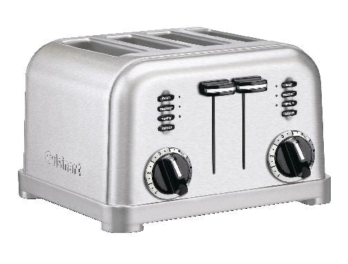 Cuisinart Metal Classic Toaster with 6 Settings, Stainless Steel, 4-Slices G1
