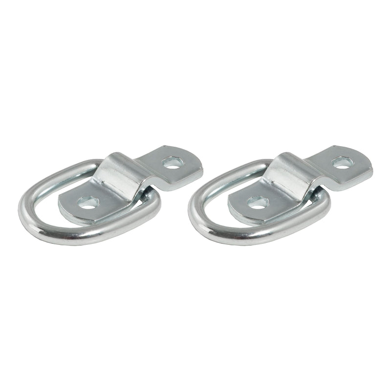 CURT 1-in x 1-1/4-in Surface-Mounted Tie-Down D-Rings, 1200-lb, 2-pk T4
