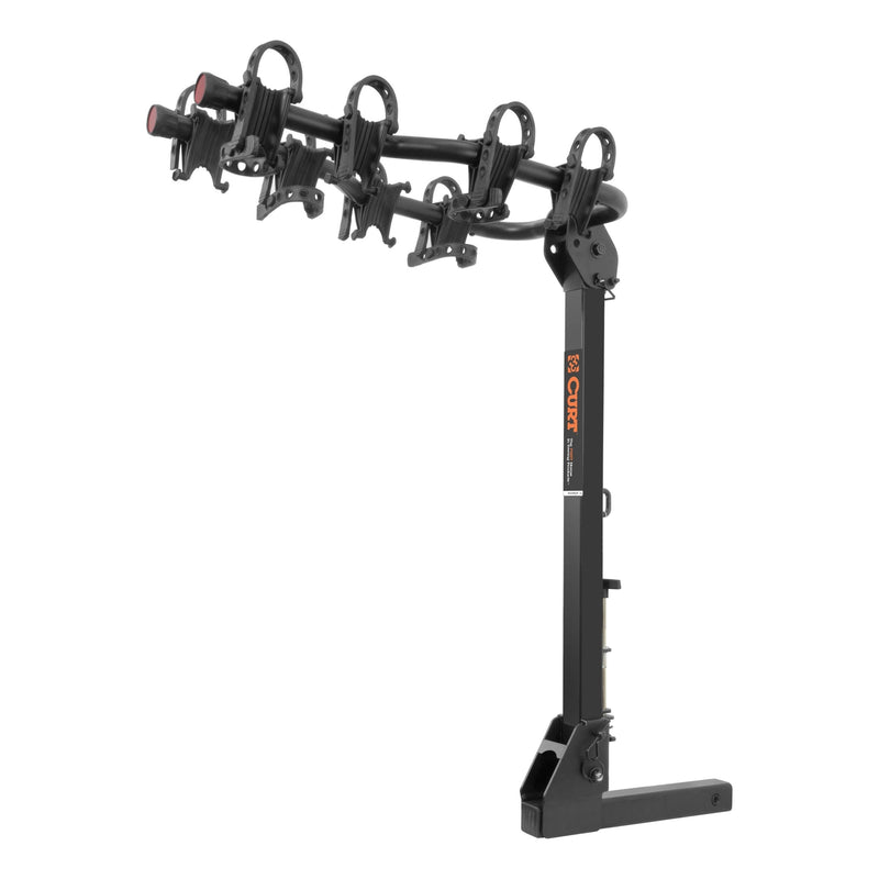 CURT 12126 Premium Hitch-Mounted Bike Rack (4-Bike, 2-in Shank) C7