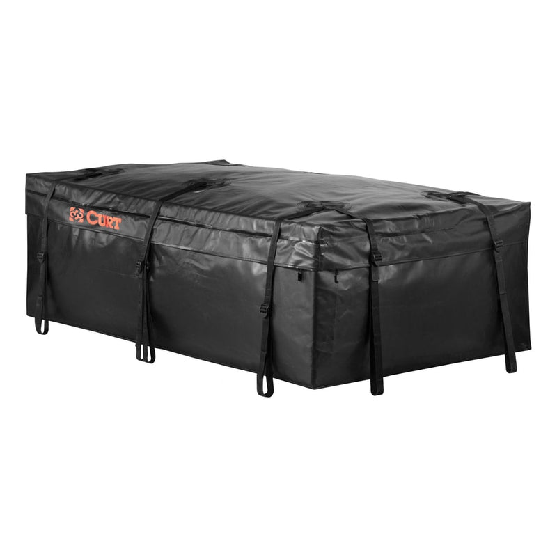 CURT 18221 Weather-Resistant Vinyl Roof Top Cargo Bag, Black, 59 x 34 x 21-in Q8