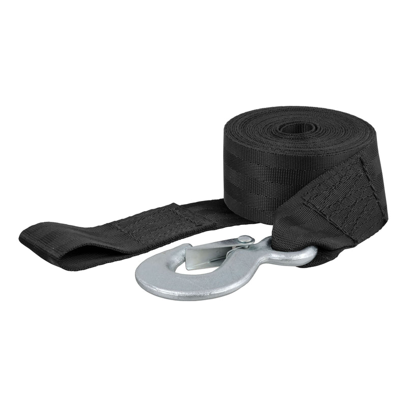 CURT 29450 15-ft Winch Strap with Snap Hook (1,100-lb) O8