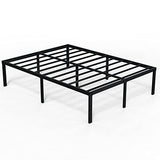 EMODA Queen Bed Frame No Box Spring Needed 18 Inch Heavy Duty Metal Tall Platform Bed Frame