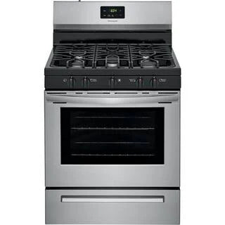 Frigidaire 30 in. 5 Burner Freestanding Gas Range in Stainless Steel FCRG3052AS B2