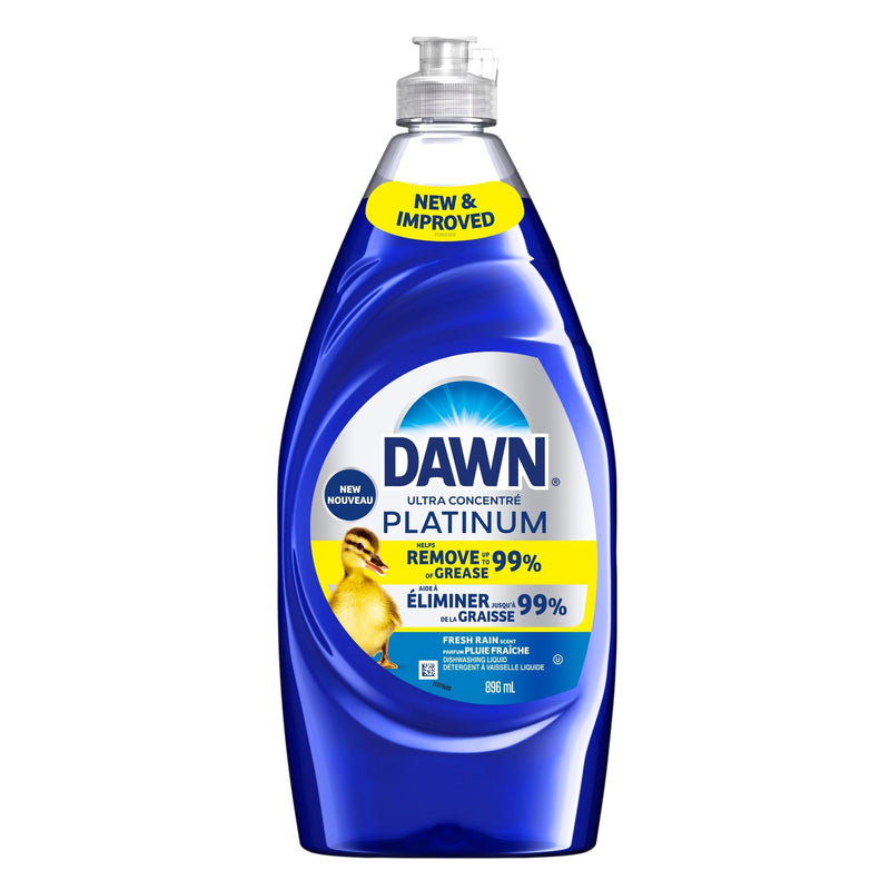 Dawn Platinum Liquid Dish Detergent, Refreshing Rain, 896-mL P3