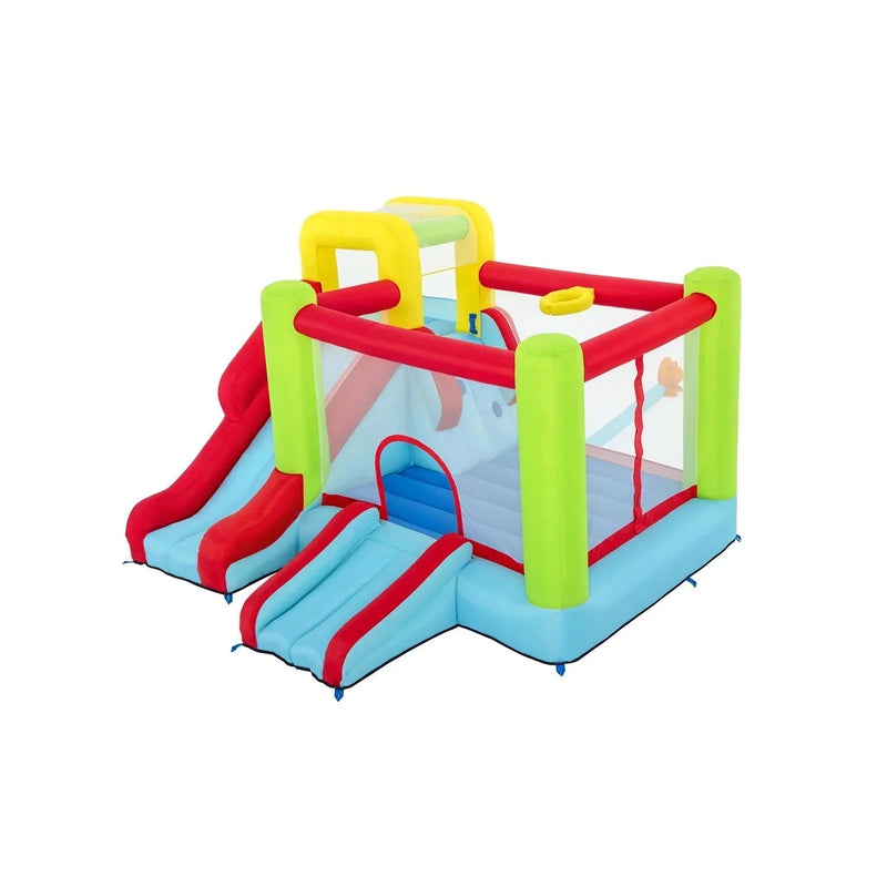 10' Inflatable Bounce House Park with Basketball and Slide. 126 F1