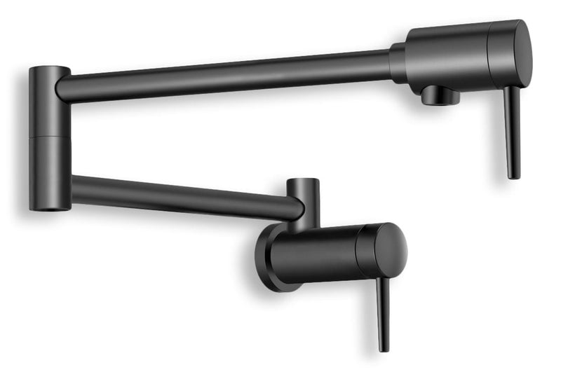 Delta Contemporary Wall Mount Pot Filler, Matte Black J9