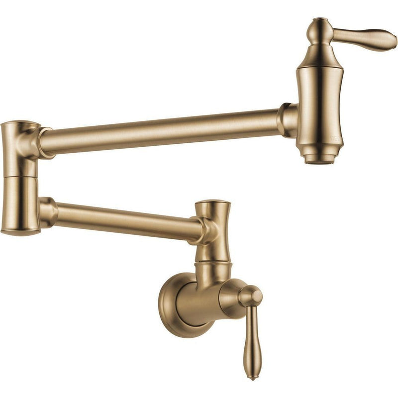 Delta Trad Pot Filler Faucet, Wall Mount M7