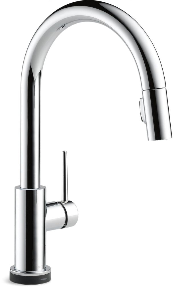 Delta Trinsic Faucet Single Handle High Arc Pull Down Kitchen Faucet J7