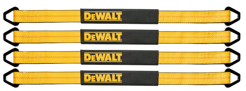 DEWALT DXBC80005 Premium Axle Strap Kit, 12000-lb Break Strength, 4-pk R3