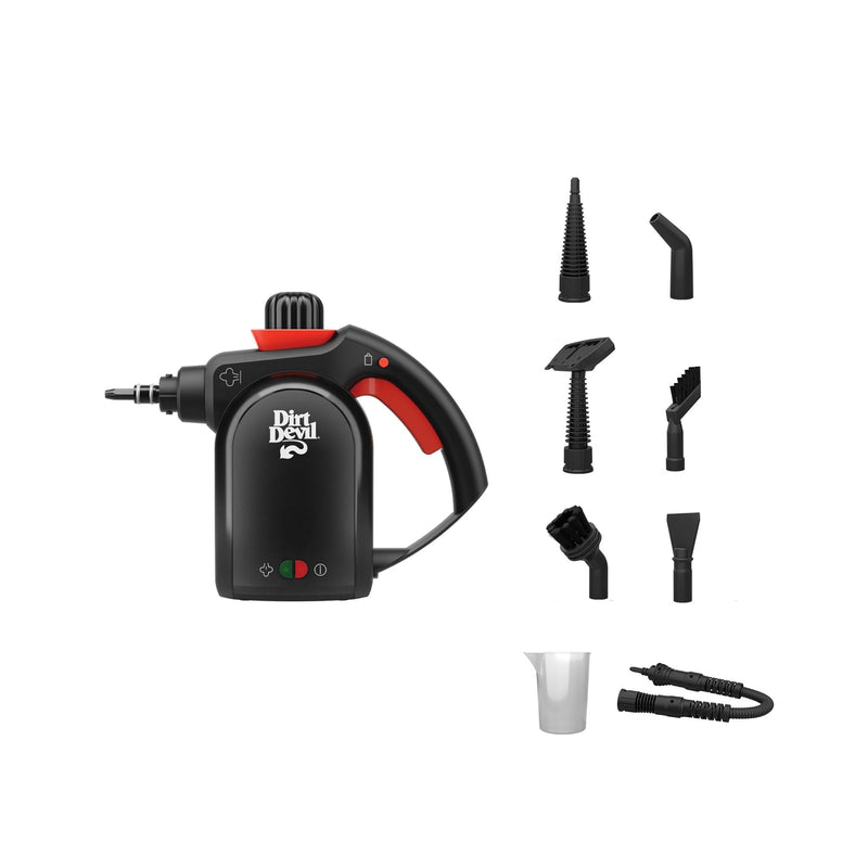 Dirt Devil Handheld Portable Steam Cleaner, Multi-surface, 7-in-1 Specialized Attachment Kit K6