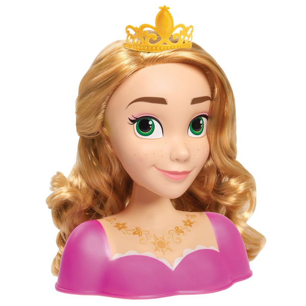 Disney Princess Deluxe Hair Styling Head Toy with 14 Accessories, Assorted, Ages 3+ A1