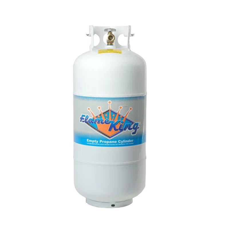 Flame King YSN401 40 lbs. Empty Propane Cylinder with Overfill Protection Device Valve F7