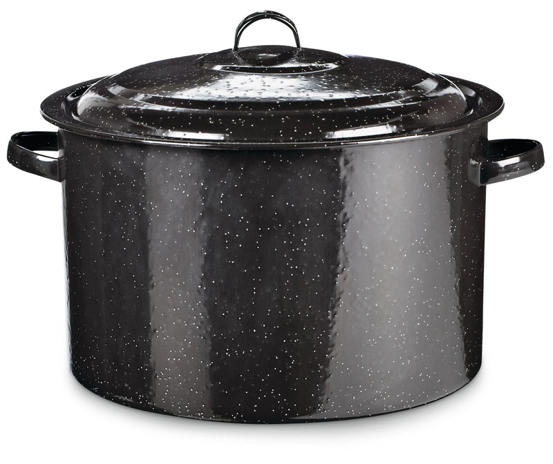 Enamel Coated Carbon Steel Canning Pot, 17-L H4