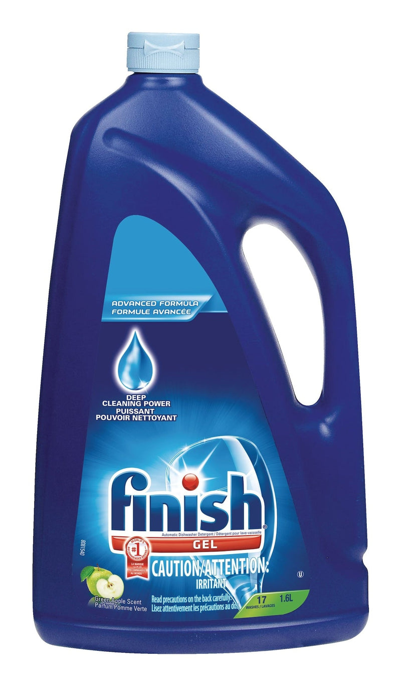 Finish Dishwasher Detergent Gel, Green Apple Scent, 1.6-L F0