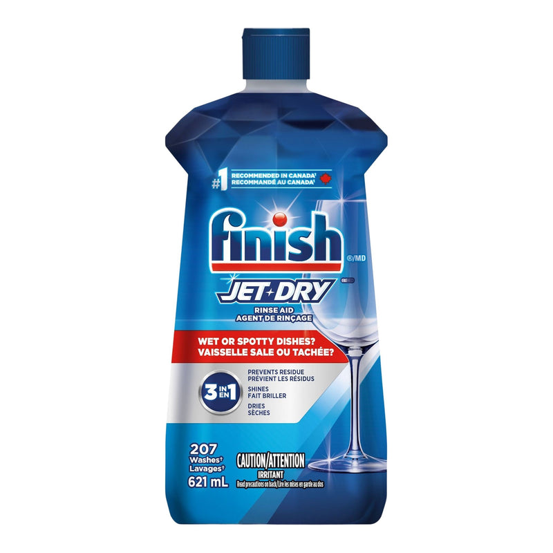 Finish Jet-Dry Liquid Rinse Aid, Fresh Scent, 621-mL X9
