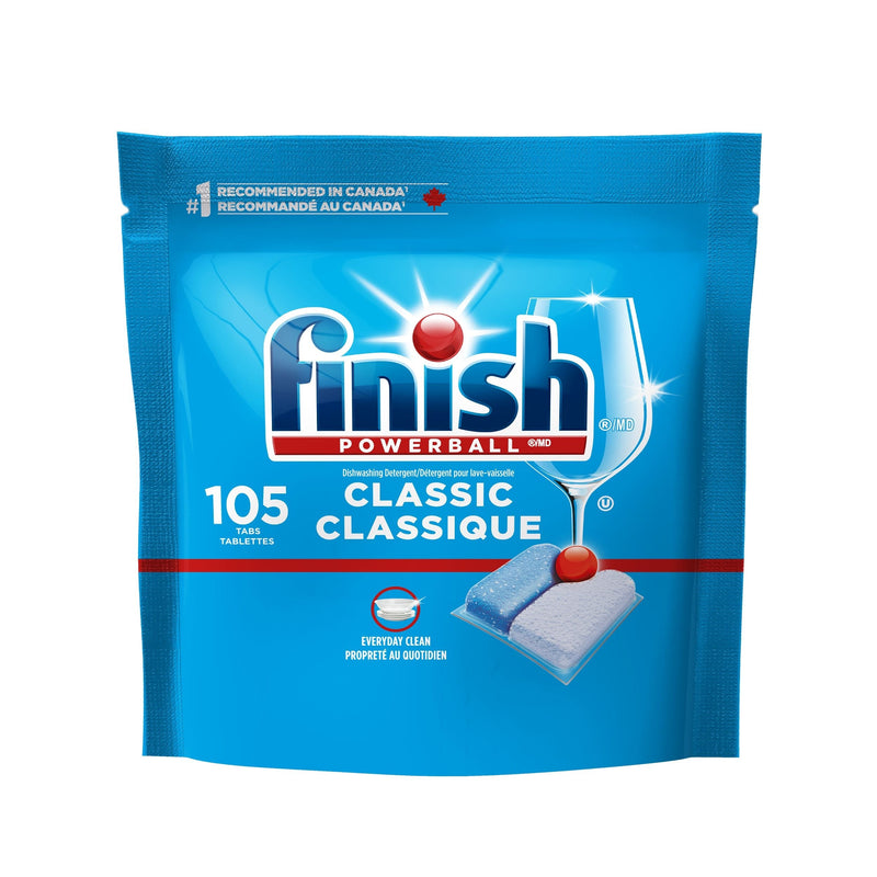 Finish Powerball Classic Dishwasher Detergent Tabs, Fresh Scent, 105-pk E3
