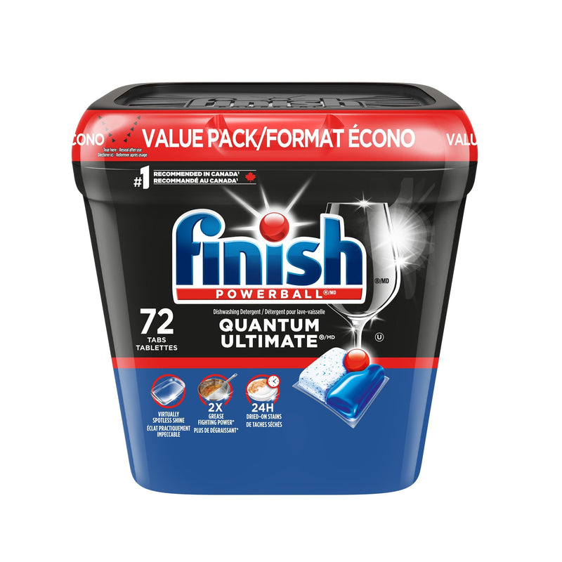 Finish Quantum Ultimate Dishwasher Detergent Tabs, Fresh Scent, 72-pk C5