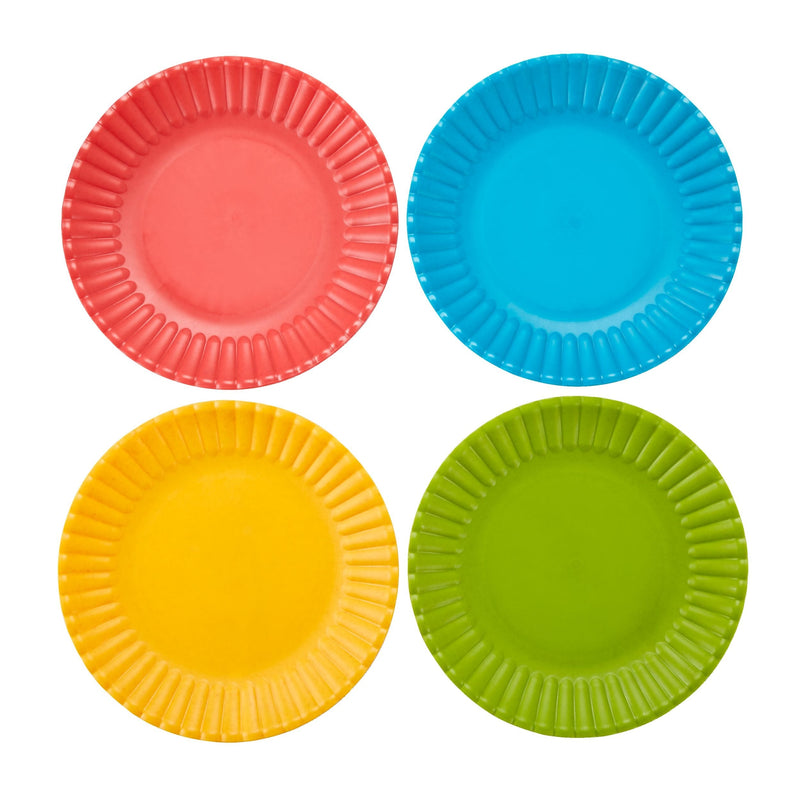 For Living Outdoor Sustainable Dinner Plates, 4-pk, Assorted X2