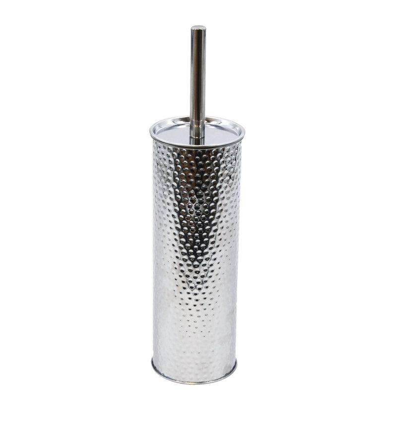 For Living Stainless Steel Compact Long Reach Toilet Brush, Hammered Finish M4