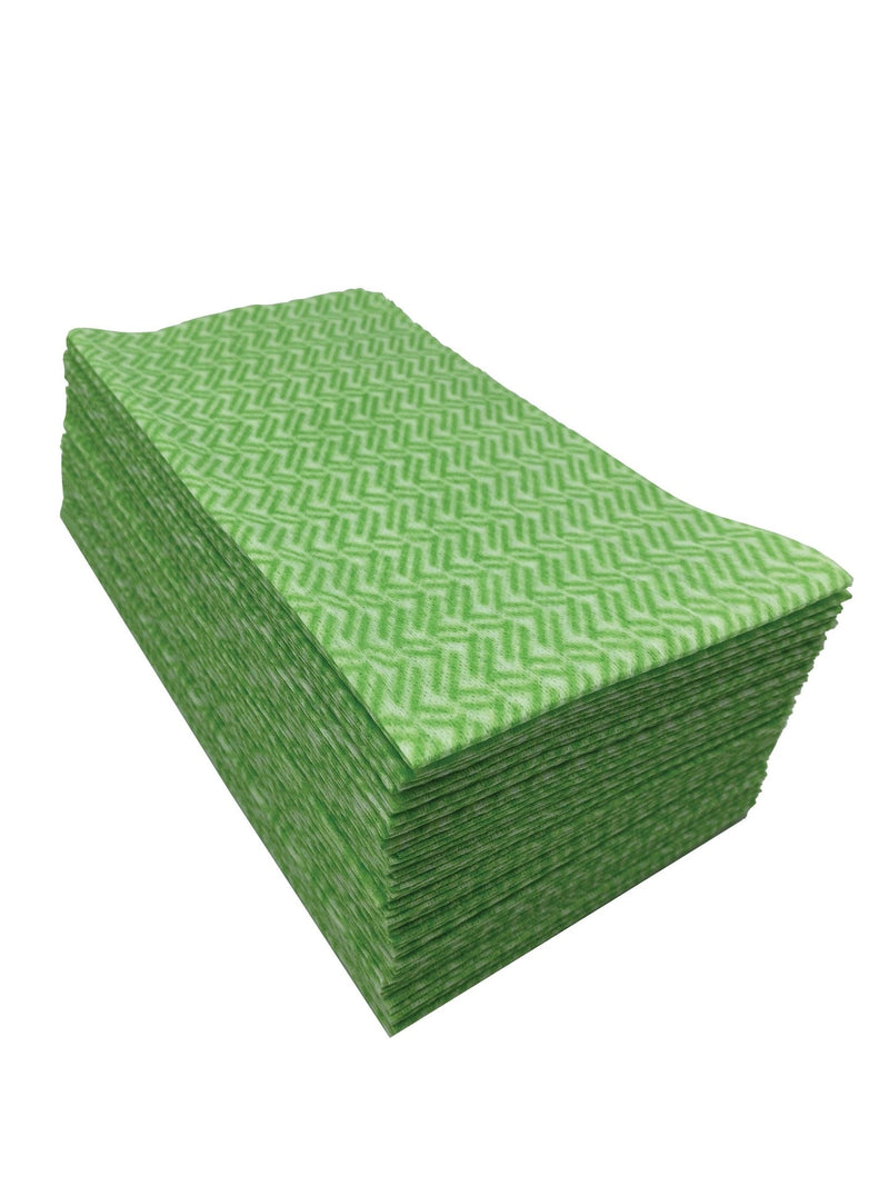 FRANK All-Purpose Machine Washable Cleaning Cloths, Green, 60-pk K5