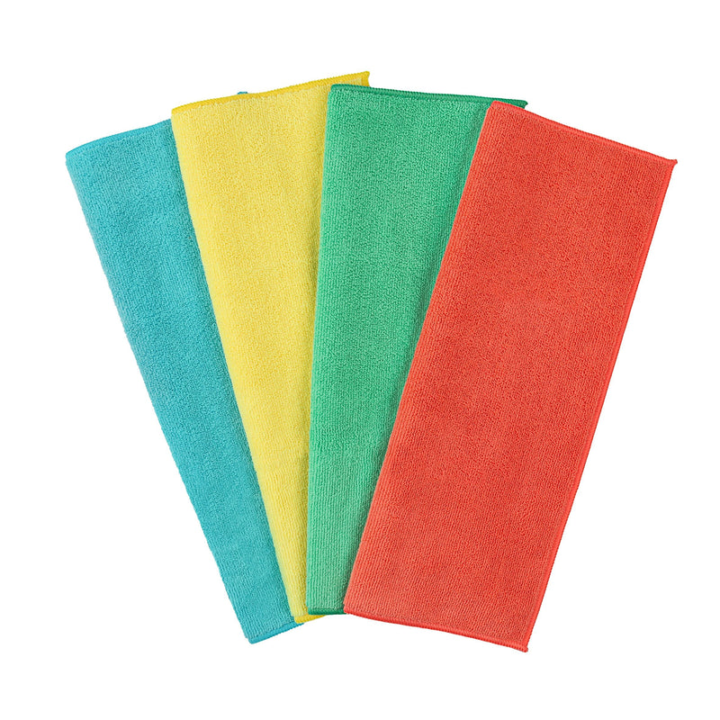 FRANK All-Purpose Machine Washable Microfibre Cloths, Various Colours, 4-pk S9