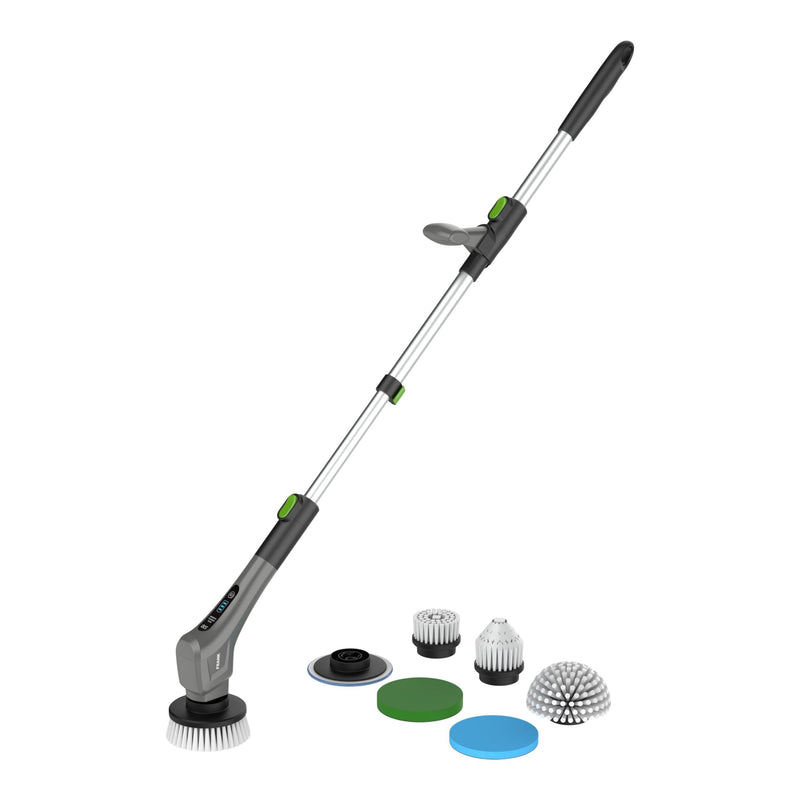 FRANK Cordless Electric Spin Scrubber, Includes 7 Accessories M0