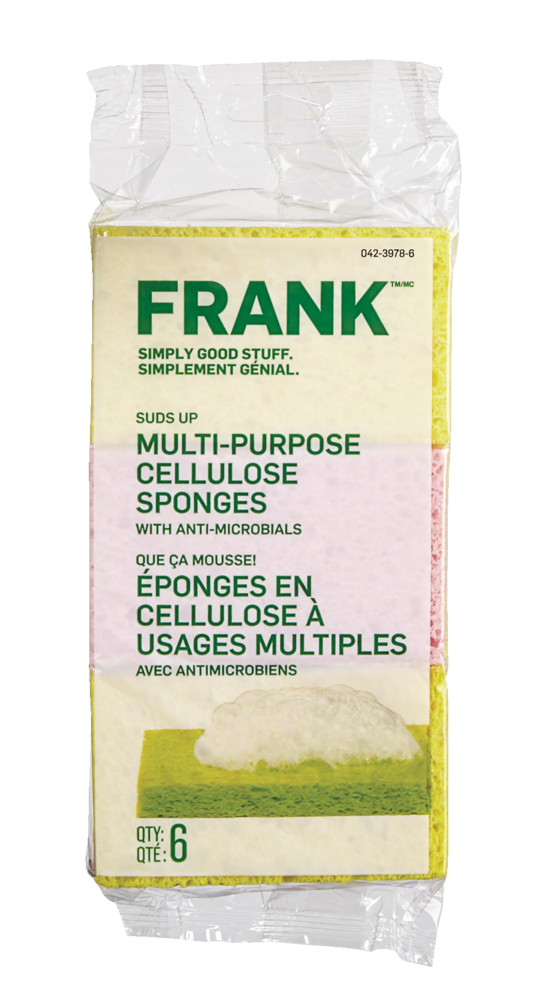 FRANK Multi-Purpose Cellulose Sponge, 6-pk I0