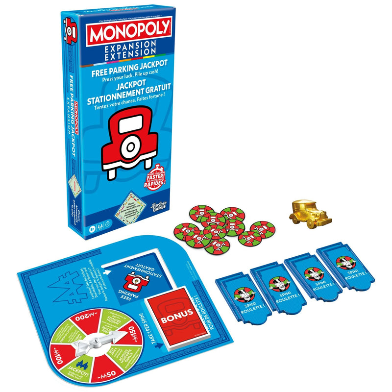 Hasbro Games Monopoly Free Parking Jackpot Expansion Pack for Classic Monopoly Game E4