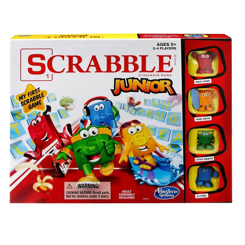 Hasbro Games Scrabble Junior 2-4 Player Board Game, English/French, Ages 5+ U6