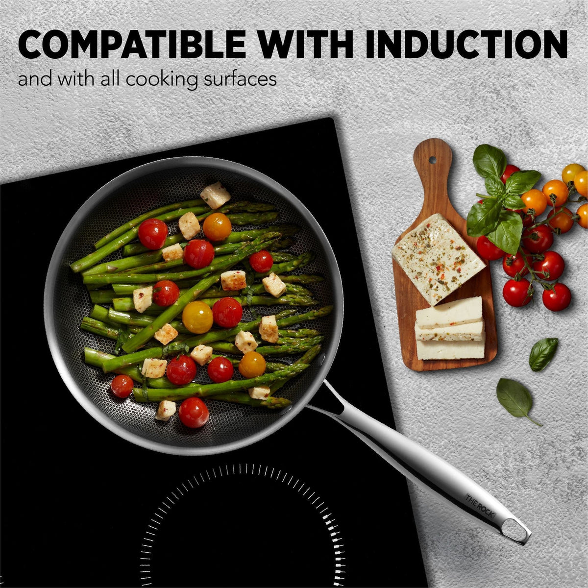 Heritage The Rock Hybrid Clad Ceramic Cookset, 7-pc