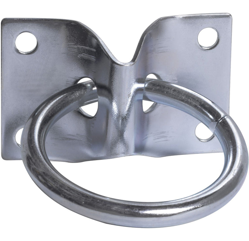 Hillman Zinc-Plated Plate Hitching Ring, Corrosion Resistant, D7