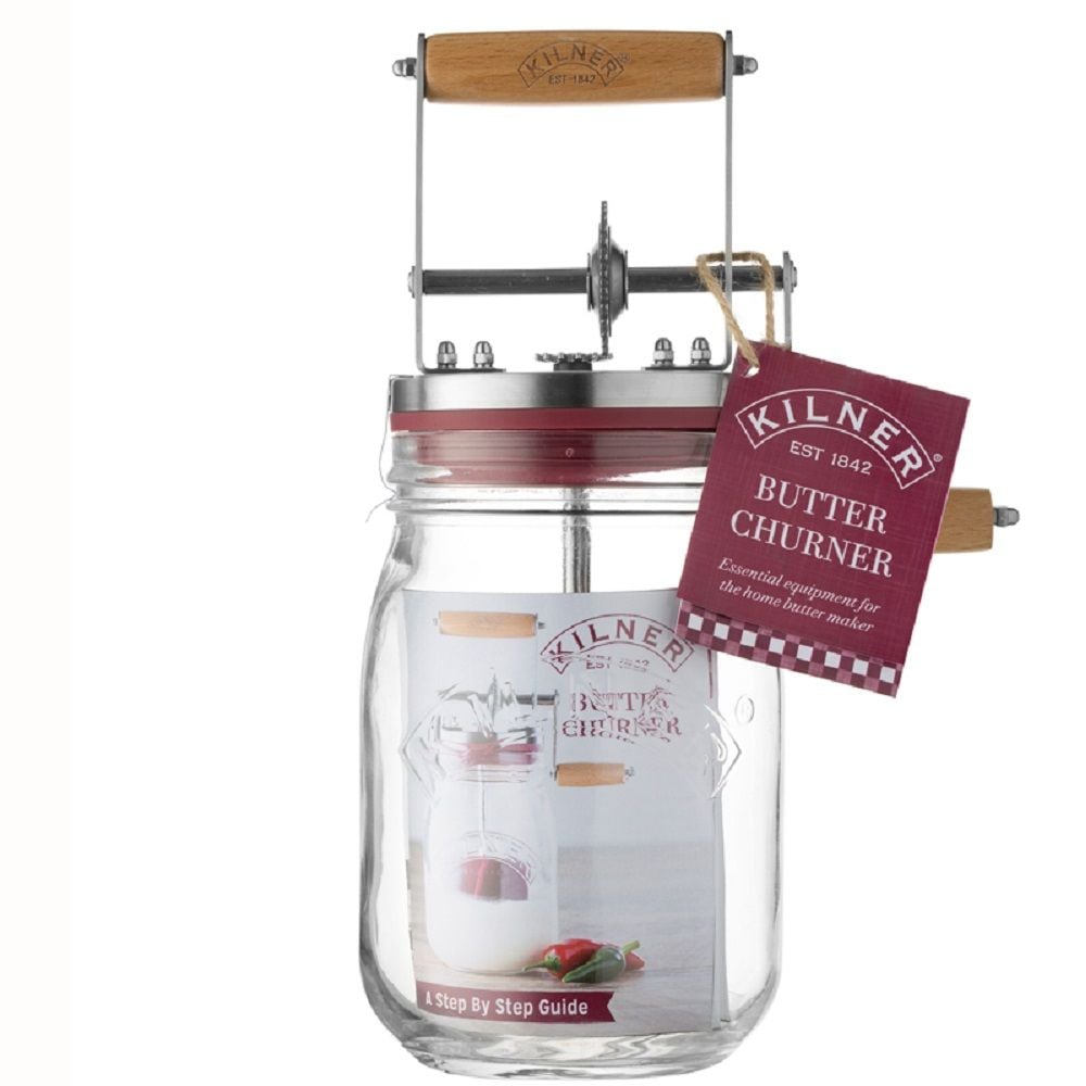Kilner Manual Butter Churner, Clear, 800-ml