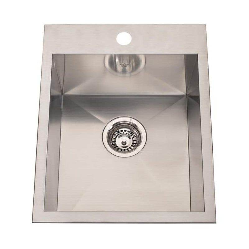 Kindred 1-Hole/1-Bowl Dual Mount Stainless Steel Sink H1