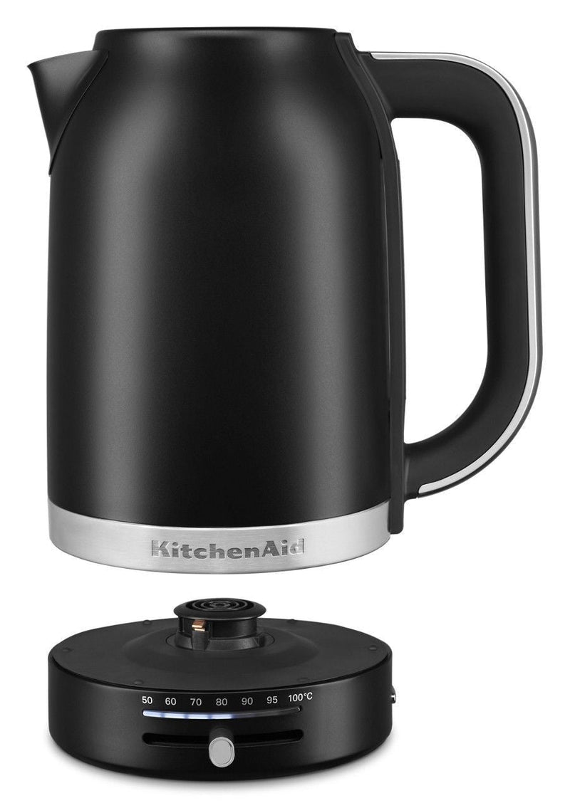 KITCHENAID Electric Kettle with Swivel Base, Matte Black, 1.7-L A2