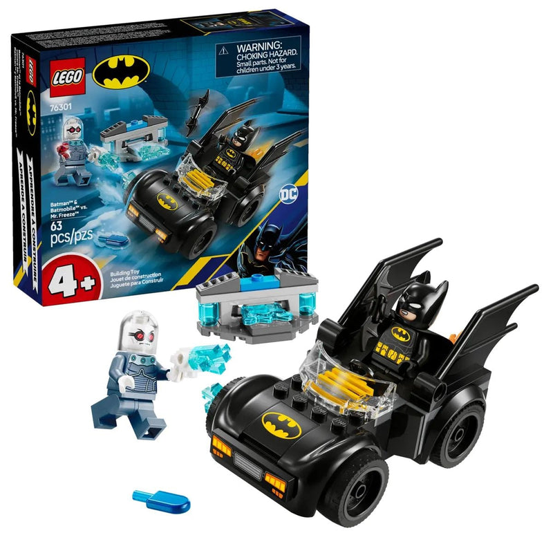 LEGO Batman: Batman & Batmobile vs. Mr. Freeze - 76301, 63-pcs, Ages 4+ D0