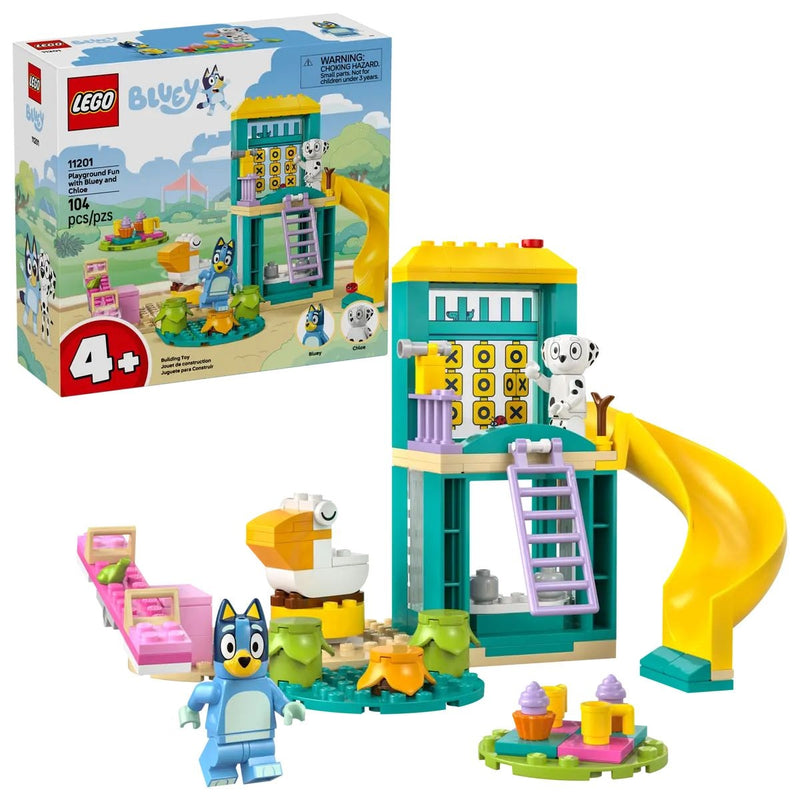 LEGO Bluey's Playground Fun with Bluey and Chloe - 11201, 104-pcs, Ages 4+ N9