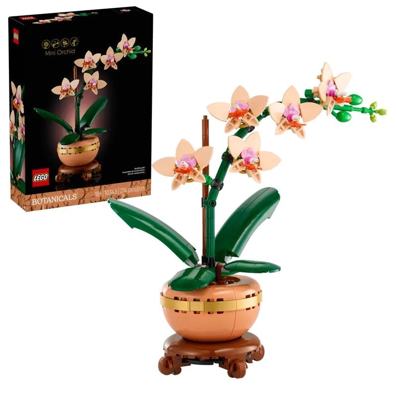 LEGO Botanicals Mini Orchid - 10343, 274-pcs, Ages 18+ D1
