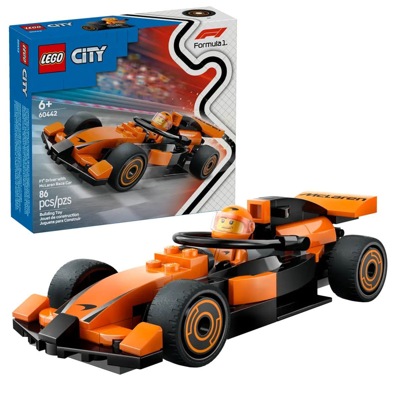 Lego City 60442 F1 Driver with McLaren Race Car, 86-pc Z0