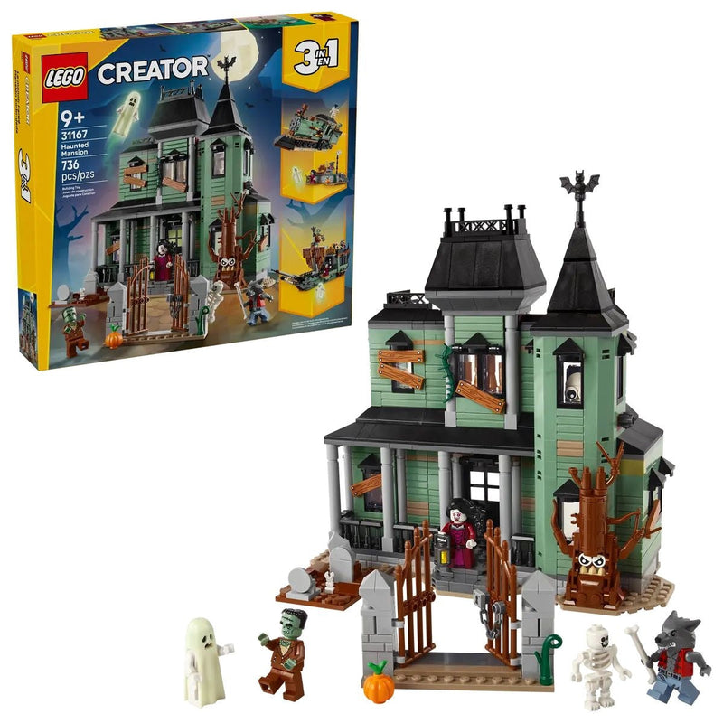 LEGO Creator 3-in-1 Haunted Mansion - 31167, 736-pcs, Ages 9+ F1