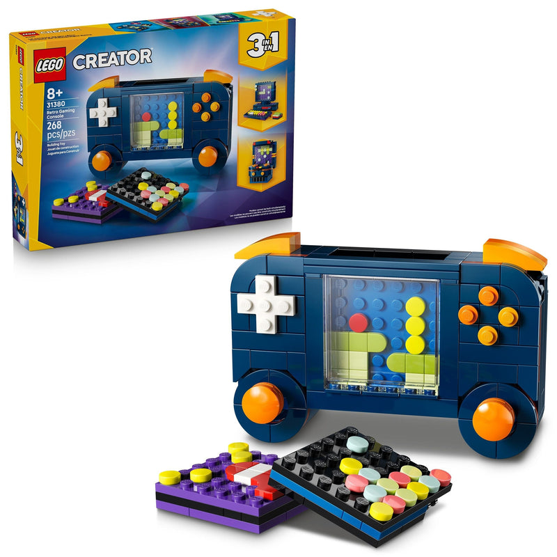 LEGO Creator 3-in-1 Retro Gaming Console Building Set - 31380, 268-pcs, Ages 8+ B7