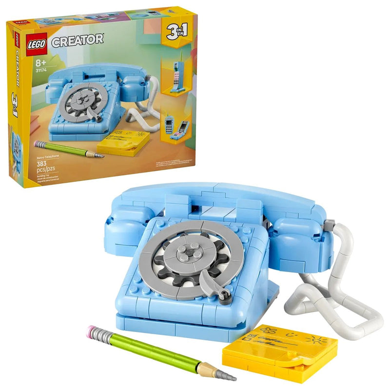 LEGO Creator 3-in-1 Retro Telephone - 31174, 383-pcs Ages 8+ E8