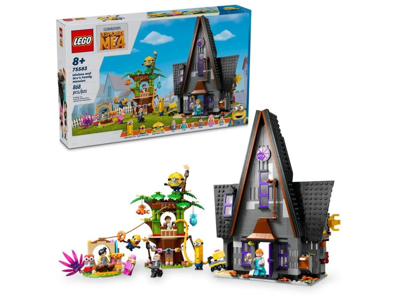 LEGO Despicable Me 4 Minions and Gru's Family Mansion - 75583, 868-pcs, Ages 8+ V5