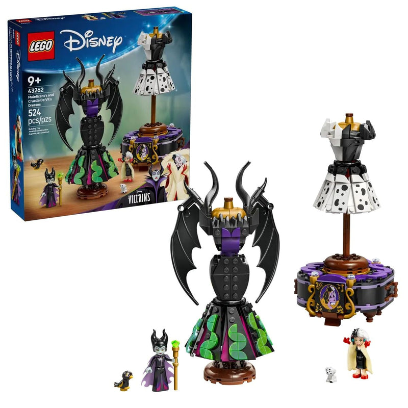 LEGO Disney Villains Maleficent’s and Cruella De Vil’s Dresses - 43262, 524-pcs, Ages 9+ F5