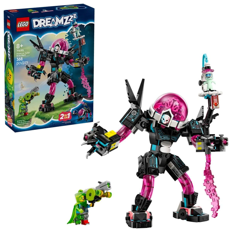 LEGO DREAMZzz Mateo vs. Cyber Brain Mech Robot - 71495, 368-pcs, Ages 8+ C6