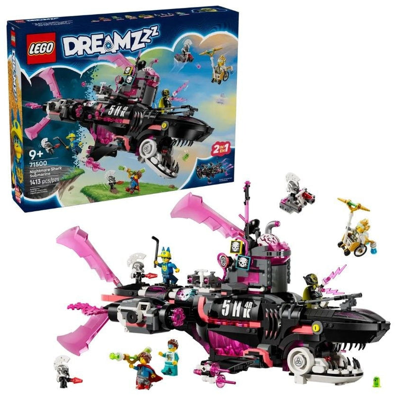LEGO DREAMZzz Nightmare Shark Submarine - 71500, 1413-pcs, Ages 9+ C1