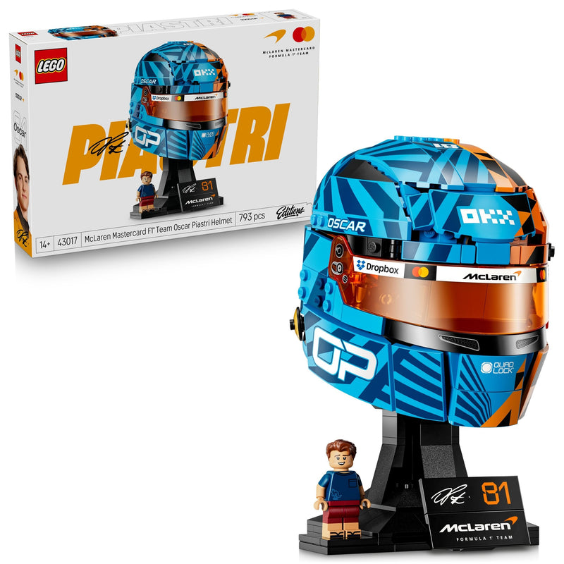LEGO Editions McLaren Mastercard Oscar Piastri Helmet- 43017, 793-pcs, Ages 14+ R9